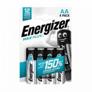 Energizer Max Plus AA Alkaline Batteries (Pack 4)