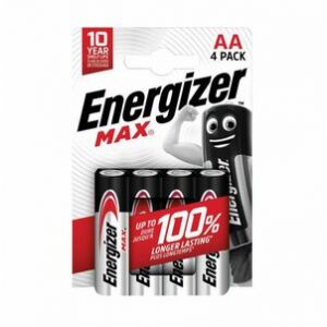 Energizer Max AA Alkaline Batteries (Pack 4)