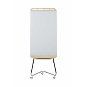 Bi-Office Archyi Douro Mobile Glass and Birch Easel 700x1850mm