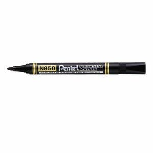 Pentel N850 Permanent Marker Bullet Tip 2.1mm Line Black (Pack 12)