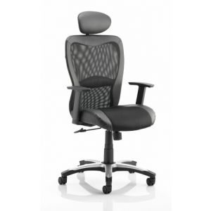 Victor II Executive Chair Black With Headrest KC0160