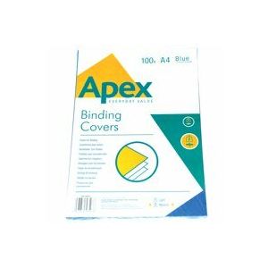 ValueX Binding Cover Leathergrain A4 250gsm Blue (Pack 100) 6501101